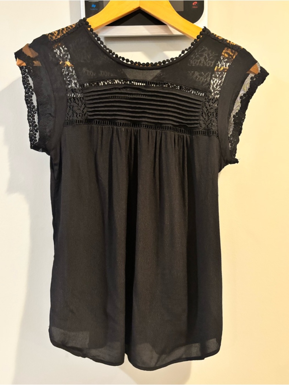 Daniel Rainn Black Lace Blouse